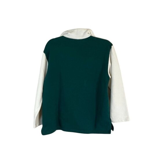 Bobbie Brooks Sweatshirt S Green Embroidery Snowflake Festive Holiday Christmas - Picture 9 of 12
